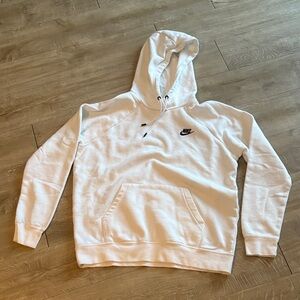 NIKE White Hoodie Size Large Women’s Unisex